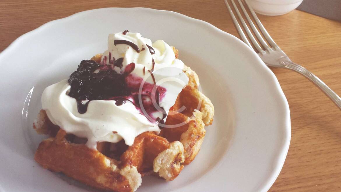 Waffles with Cream